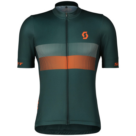 Herren Radtrikot Scott RC Team 10 SS grün/orange aruba green/braze orange