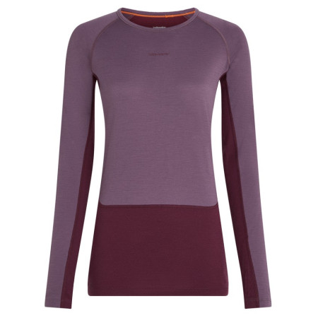 Damen-Funktionsshirt Icebreaker W Mer 200 ZoneKnit LS Crewe lila Dkber/Greplu/Cb