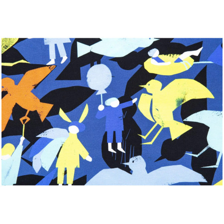 Kinder-T-Shirt Wouki Bara Super blue