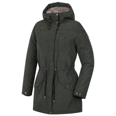Damen-Winterjacke Hannah Esmail dunkelgrün Thyme