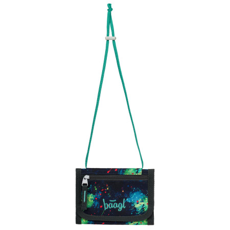 Geldbeutel Baagl Peněženka na krk schwarz/grün Chill GRS
