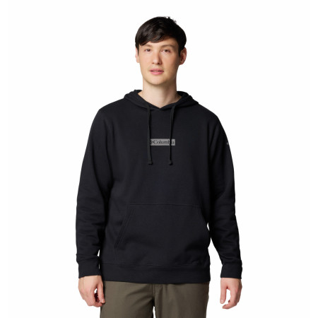 Herren-Sweatshirt Columbia Columbia Trek™ Hoodie schwarz/grau Black, Puff Box Gem Logo