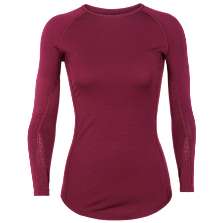 Damen-Funktionsshirt Icebreaker 200 Zone LS Crewe weinfarbe cherry