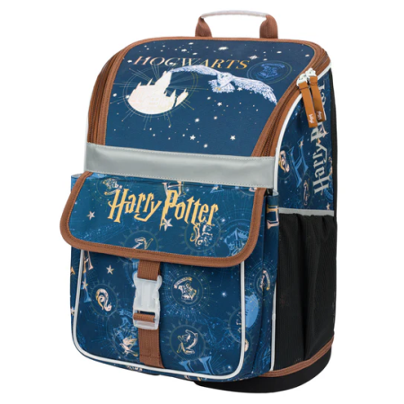 Schulrucksack für Unterstufe Baagl Zippy braun/blau Harry Potter Bradavice