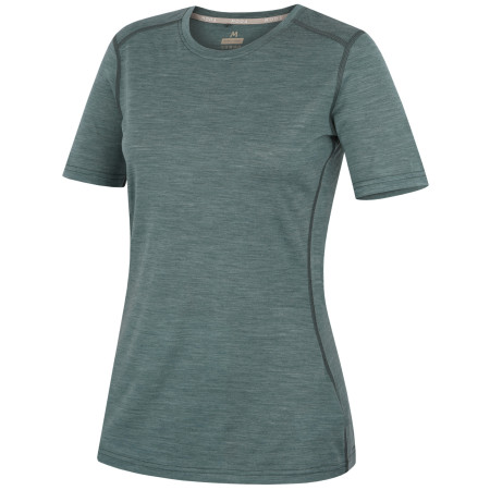 Damen-T-Shirt MOOA Merino Lyolite 150 Short türkis dusty teal