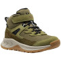 Kinderschuhe Keen Hightrail Mid Wp Children Dark Olive grün dark olive/martini olive
