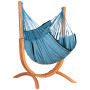 Schaukelstuhl mit Ständer La Siesta Udine Organic Blue Zebra