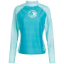 Damen-T-Shirt Regatta Wmn L/S Rash Vest hellblau Tahoe Blue/Aqua Splash