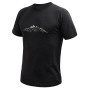 Herren-Funktionsshirt Sensor Merino Cordura Peak schwarz černá