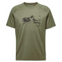 Herren-T-Shirt Mammut Mountain T-Shirt Men 8035m dunkelgrün marsh