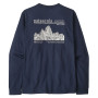 Herren-T-Shirt Patagonia M's L/S MW Hut Tripper Skyline T-Shirt