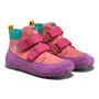 Dětské barefoot boty Affenzahn Low Boot Leather Friendy Owl lila Owl