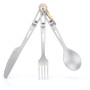 Besteck Keith Titanium 3-Piece Titanium Cutlery Set grau