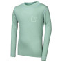 Kinder-Funktionsshirt Sensor Merino DF Logo Up Basil Green hellgrün Basil Green