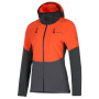 Damen-Sweatshirt La Sportiva Session Tech Hoody W grau/rot Carbon/Cherry Tomato