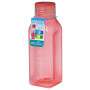 Flasche Sistema Square 475ml rot