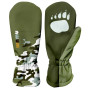 Kinder-Softshellhandschuhe WAMU Khaki khaki KHAKI