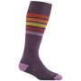 Damen-Kniestrümpfe Darn Tough Snowburst Otc Midweight With Cushion lila plum