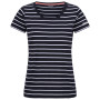 Damen-T-Shirt Regatta Filandra VIII blau/weiß Navy/WhitStr