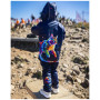 Kinder-Softshell-Jacke WAMU Dark Purple
