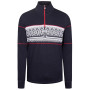 Herrenpullover Dale of Norway Moritz Masc Basic Sweater blau/weiß Navy White Raspberry