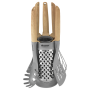 Küchenutensilien-Set Outwell Adana Utensil Set braun/grau Brown