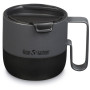 Thermotasse Klean Kanteen Rise 14oz Mug (w/ Flip Lid) schwarz/grau Asphalt