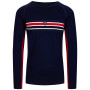 Herren-Funktionsshirt Dale of Norway Aksla Masculine Baselayer Crew neck dunkelblau Navy Red OffWhite