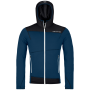 Herren Funktions-Sweatshirt Ortovox Fleece Light Hoody M blau/schwarz Deep Ocean
