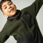 Kinder-Sweatshirt Regatta Munro Hybrid Jacket DarkKhak/Blk
