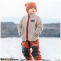 Kinder-Sweatshirt Didriksons Gibbs Kids Fullzip 2 Beach Beige/Rust