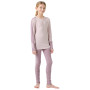 Kinder-Funktionsset Helly Hansen Jr Lifa Merino Midweight Set Purple Clay