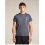 Herren-Funktionsshirt Icebreaker Merino Blend 125 Cool-Lite™ Sphere SS Tee IB Vertical grau MIDNIGHT HTHR