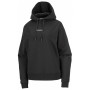 Damen-Sweatshirt Salomon Logo Hoodie W schwarz DEEP BLACK