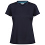 Damen-T-Shirt Regatta Wmn Fingal V-Neck dunkelblau Navy