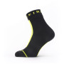 Wasserdichte Socken SealSkinz Dunton 2023 schwarz Black/Neon Yellow