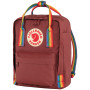 Rucksack Fjällräven Kånken Rainbow Mini rot Ox Red-Rainbow Pattern