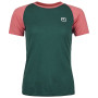 Damen-T-Shirt Ortovox 120 Tec Fast Mountain Ts W dunkelgrün Dark Pacific