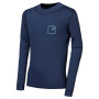 Kinder-Funktionsshirt Sensor Merino DF Logo Up Deep Blue dunkelblau Deep Blue