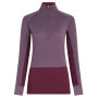 Damen-Funktionsshirt Icebreaker Women Mer 200 ZoneKnit LS Half Zip lila Dkber/Greplu/Cb