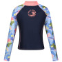 Damen-T-Shirt Regatta Wmn L/S Rash Vest dunkelblau Navy/Abstract Floral Print