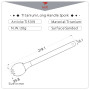 Löffel Keith Titanium Long Handle Spork