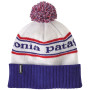 Wintermütze Patagonia Powder Town Beanie blau/weiß Park Stripe: Viking Blue