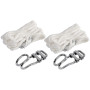 Hängematten-Aufhängeset Bo-Camp Mounting set Universal weiß Silver