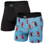 Boxershorts Saxx Daytripper Bb Fly 2 Pk hellblau naughty vs nice/black