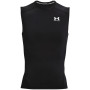 Herren Unterhemd Under Armour HG Armour Comp SL schwarz Black//White