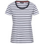 Damen-T-Shirt Regatta Filandra VIII weiß/blau White/NvyStr