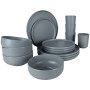 Geschirrset Bo-Camp Patom 16Stk hellgrau Light grey