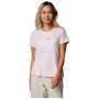 Damen-T-Shirt Columbia Sloan Ridge Graphic Short Sleeve Tee rosa Pink Dawn Heather