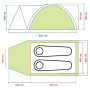 Wanderzelt Coleman Darwin 2+ (Grün)